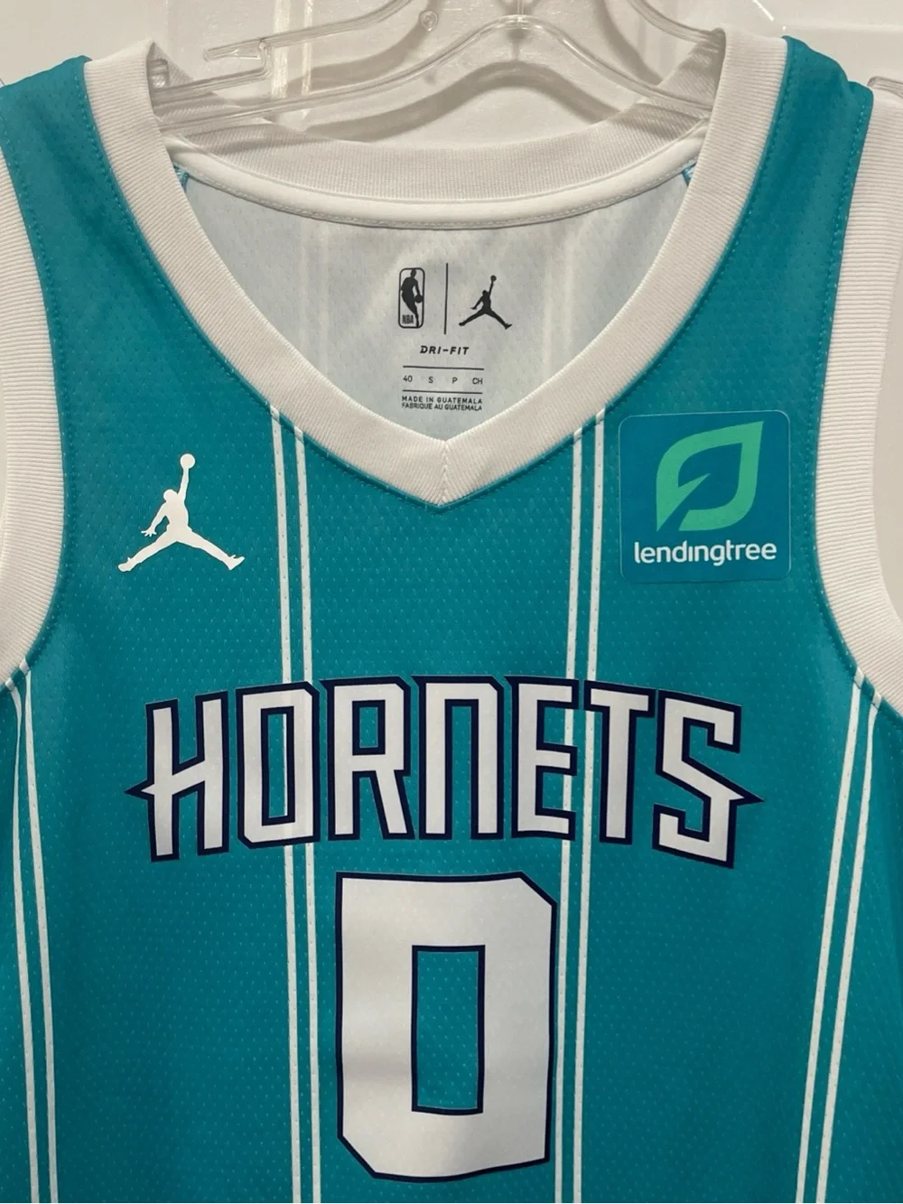 Charlotte Hornets Miles Bridges #0 Jordan Teal NBA Swingman Jersey Sz Small